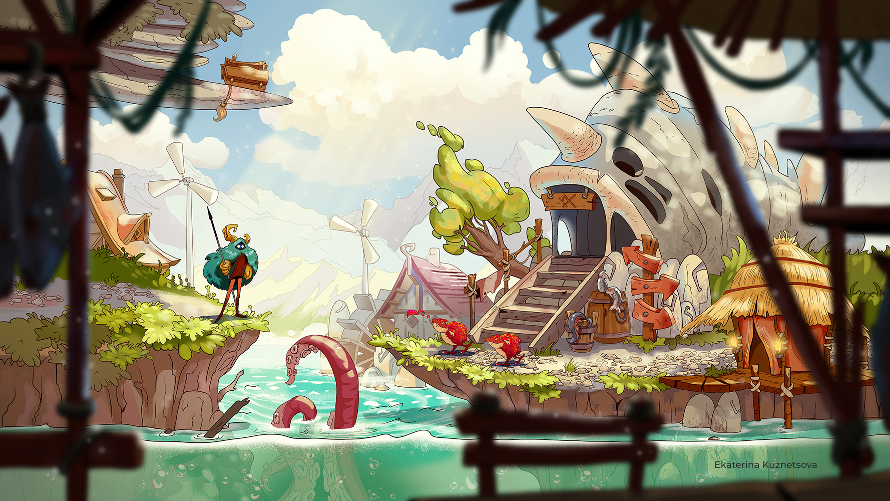 Fishing village - Ekaterina Kuznetsova